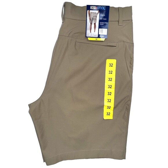 32 Degrees Cool Mens Size 32 Tan Twill Tech Classic Shorts Pants Golf Casual - Picture 5 of 9